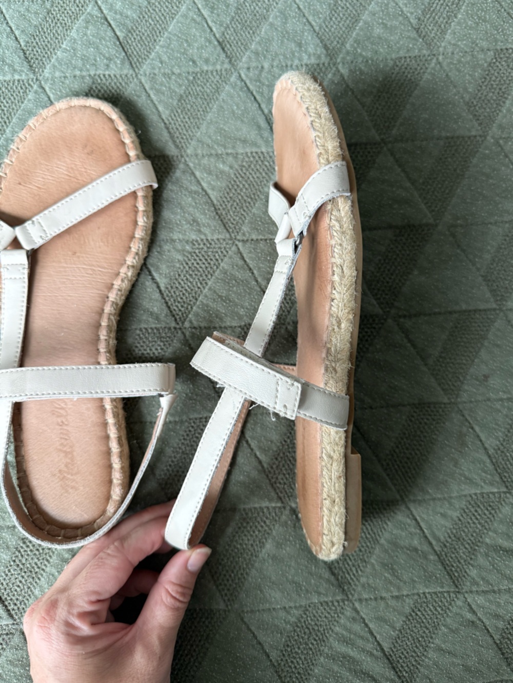 Madewell Hallie Leather Espadrille Sandals